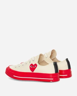 Comme Des Garçons Play Sneakers·Low|Sneakers^Converse Red Sole Chuck 70 Low Sneakers Beige