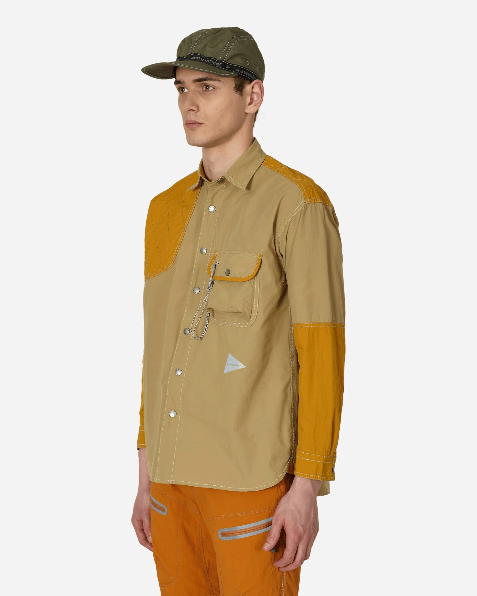 and wander Shirts^CORDURA Rip Mix Shirt Beige