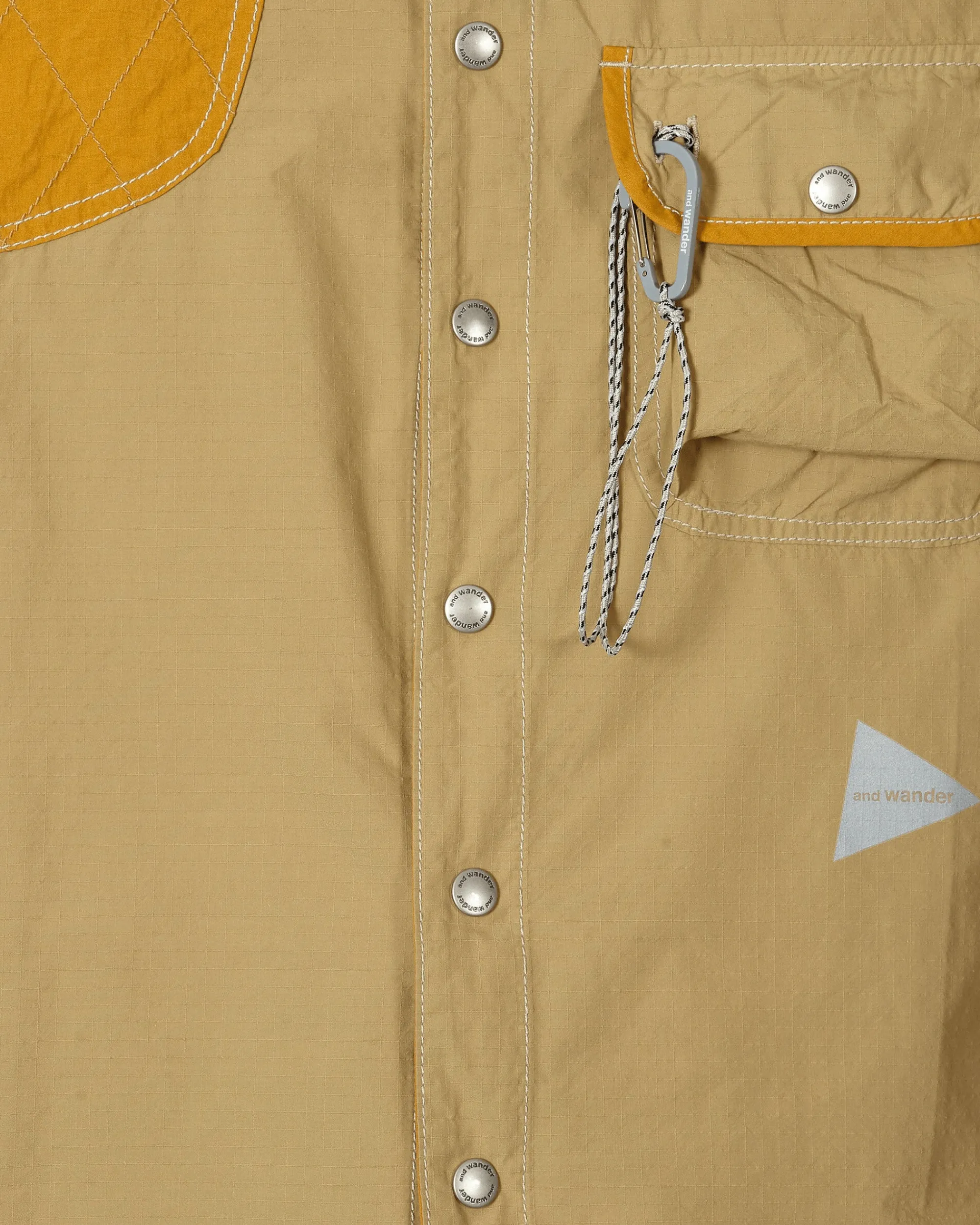 and wander Shirts^CORDURA Rip Mix Shirt Beige
