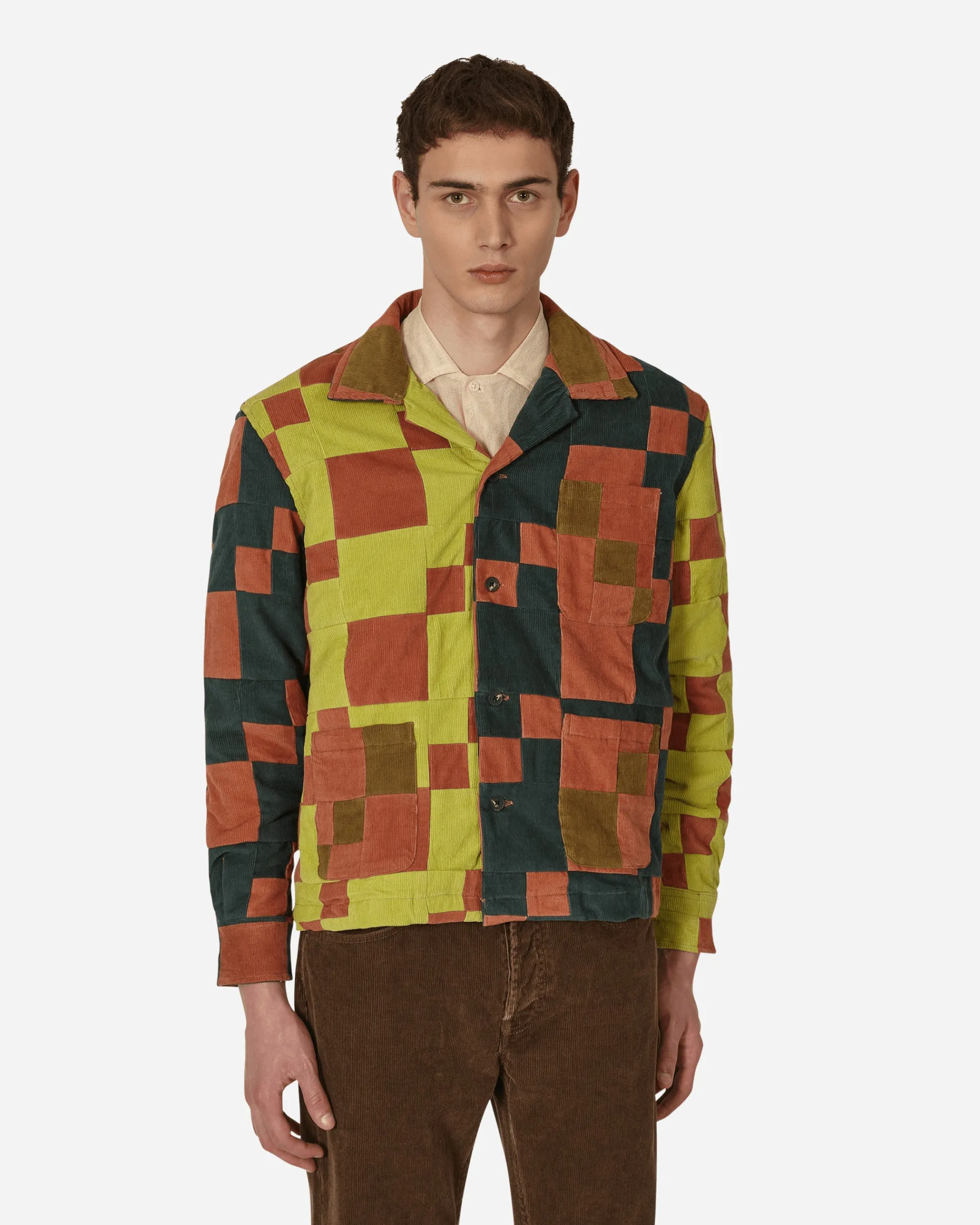 Bode Shirts^Corduroy Four Patch Overshirt Multicolor