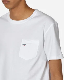Noah T-Shirts^Core Logo Pocket T-Shirt White
