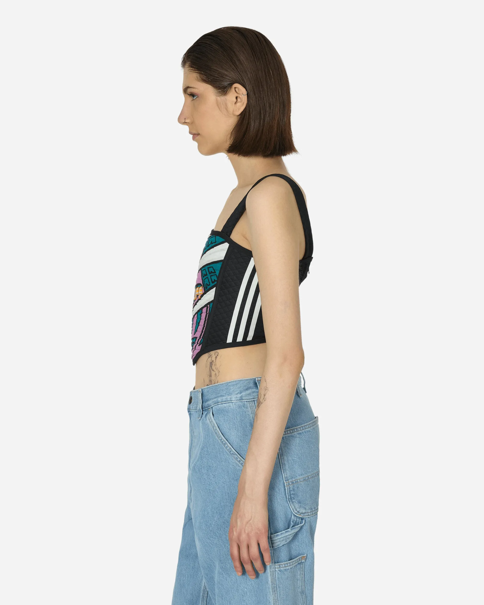 adidas T-Shirts^Corset Top Legacy Teal / Multicolor