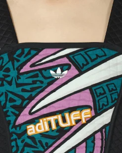 adidas T-Shirts^Corset Top Legacy Teal / Multicolor