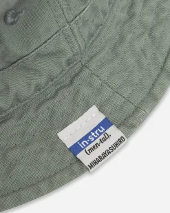 in・stru(men-tal) Hats|Hats^Cotton Bucket Hat Green