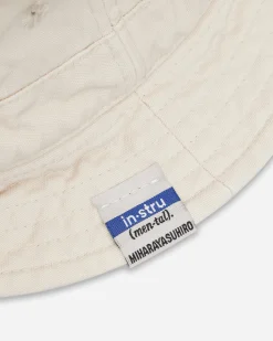 in・stru(men-tal) Hats|Hats^Cotton Bucket Hat White