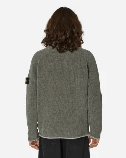 Stone Island Knitwear^Cotton Chenille Crewneck Sweater Grey