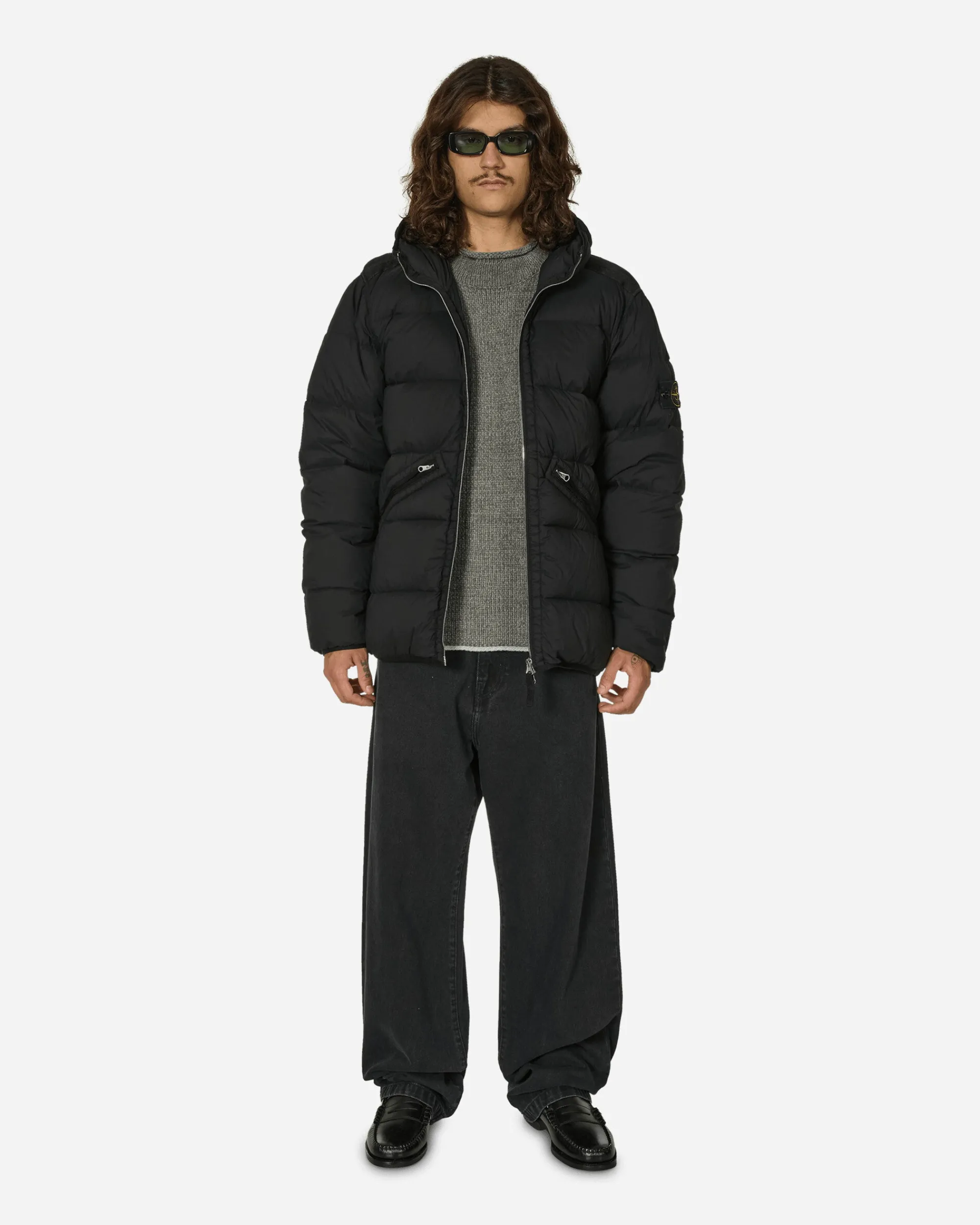 Stone Island Knitwear^Cotton Chenille Crewneck Sweater Grey