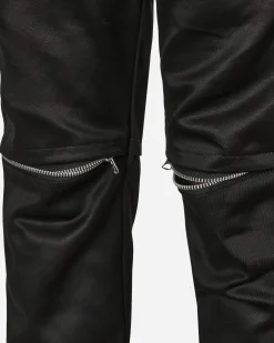 sacai Pants^Cotton Chino Knee Zip Pants Black