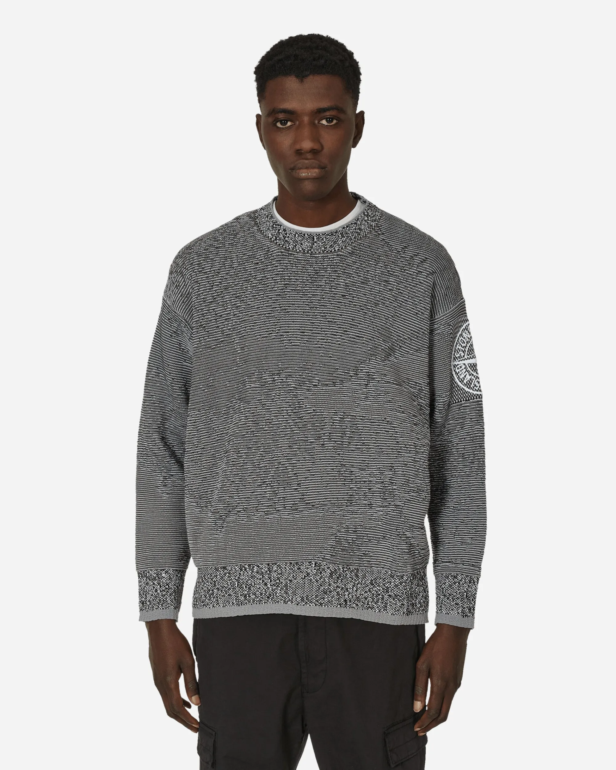Stone Island Knitwear^Cotton Nylon Mock Neck Sweater Dust