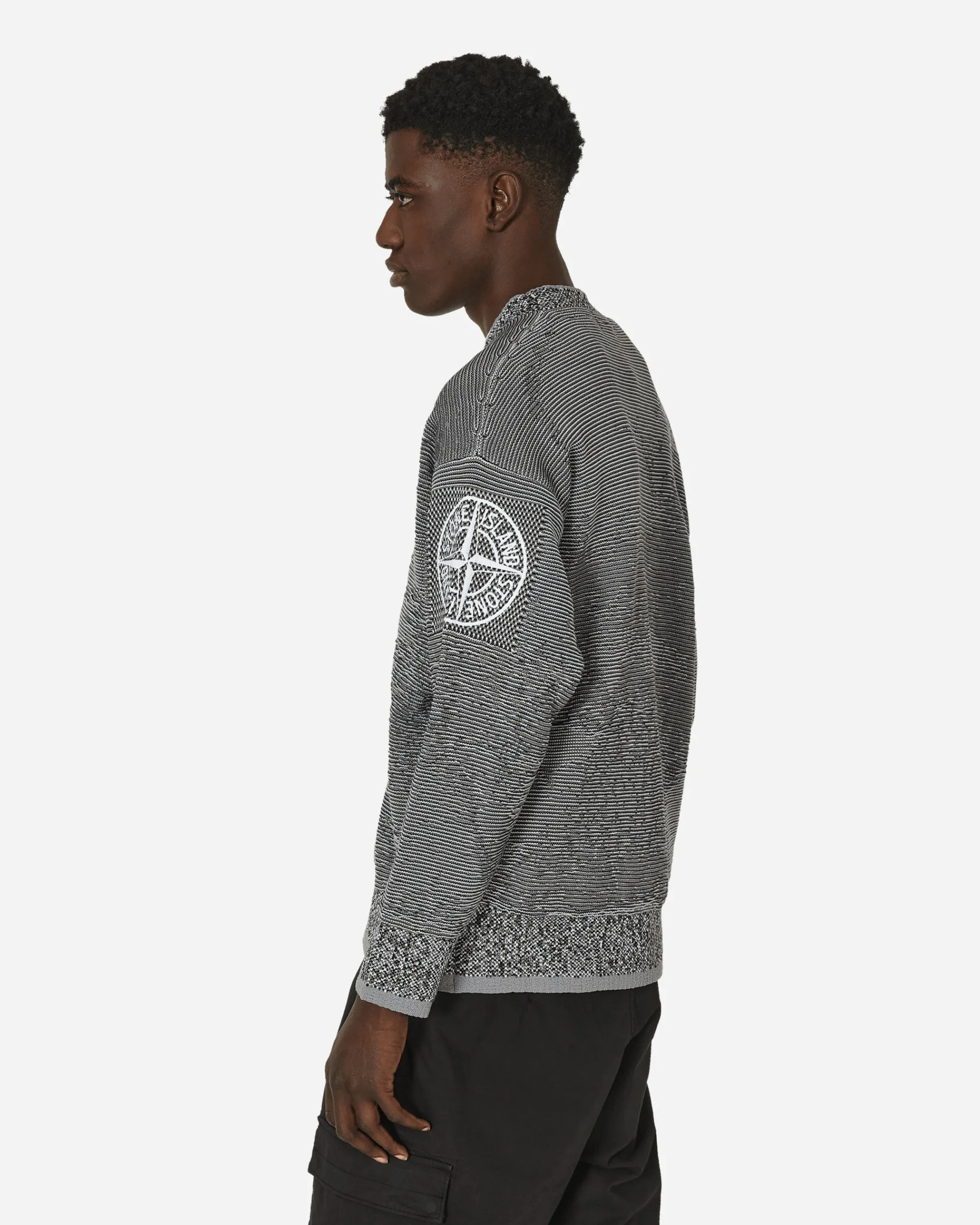 Stone Island Knitwear^Cotton Nylon Mock Neck Sweater Dust