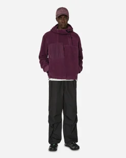 Stone Island Sweatshirts^Cotton Pile Nylon-TC Anorak Jacket Dark Burgundy