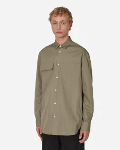 Jil Sander Shirts^Cotton Shirt Green