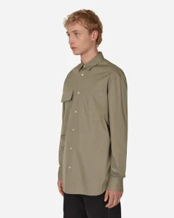 Jil Sander Shirts^Cotton Shirt Green