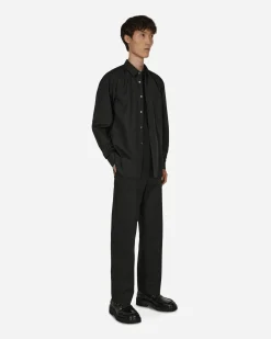 Comme Des Garçons Black Shirts^Cotton Tarpaulin Cross Shirt Black