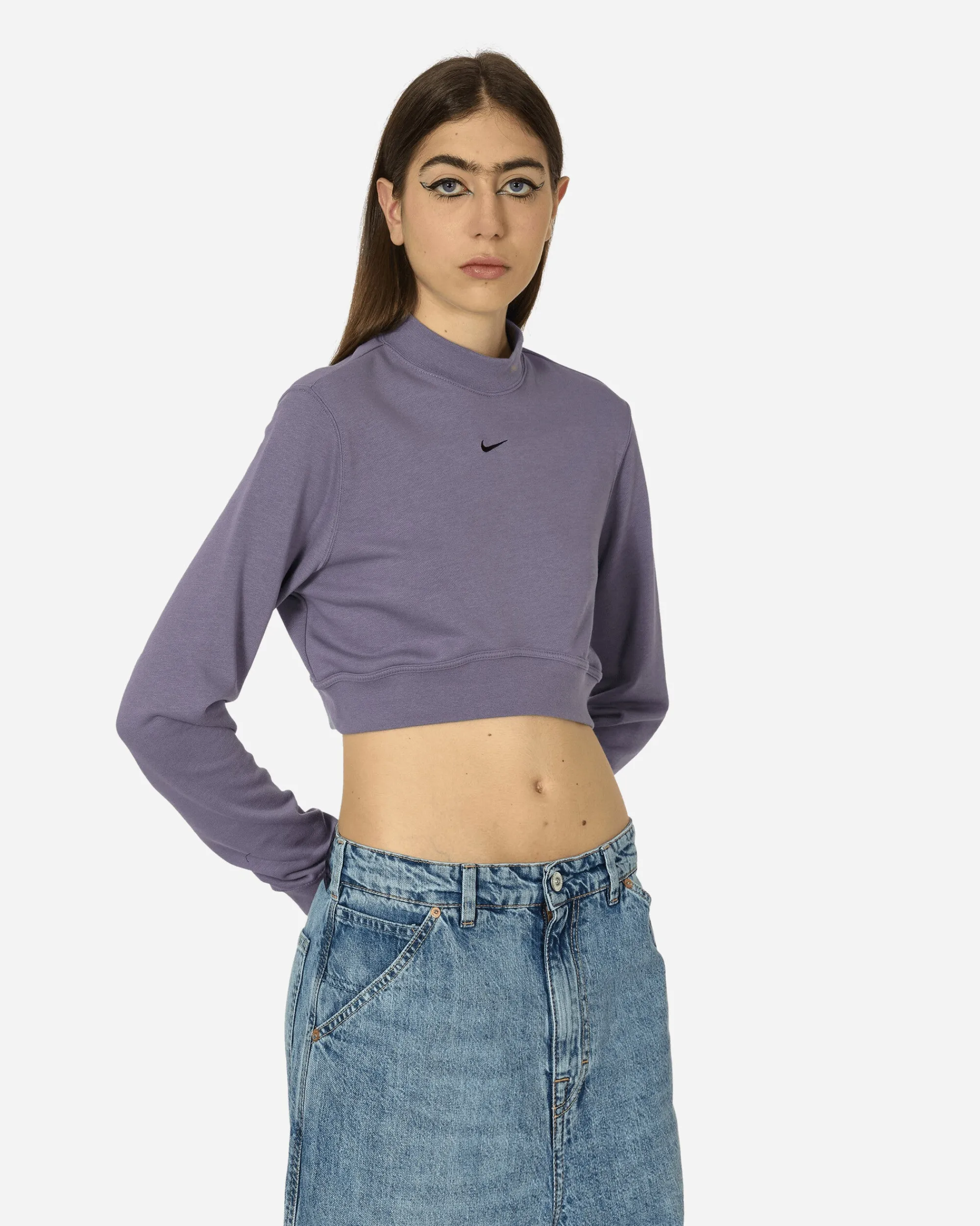 Nike Sweatshirts^Crewneck Cropped French Terry Top Daybreak