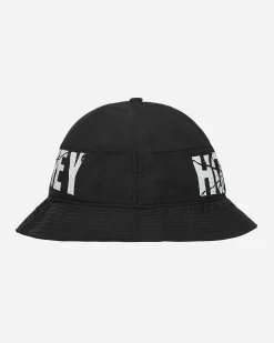 Hockey Hats|Hats^Crinkle Bell Bucket Hat Black