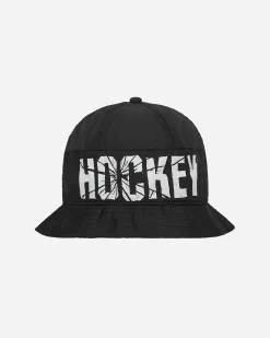 Hockey Hats|Hats^Crinkle Bell Bucket Hat Black