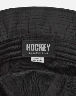 Hockey Hats|Hats^Crinkle Bell Bucket Hat Black