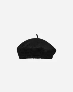 Bode Hats|Hats^Crochet Beret Black