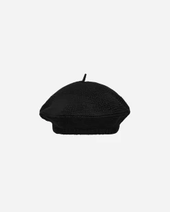 Bode Hats|Hats^Crochet Beret Black