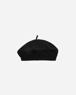 Bode Hats|Hats^Crochet Beret Black
