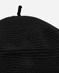 Bode Hats|Hats^Crochet Beret Black