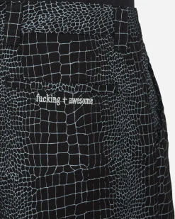 Fucking Awesome Shorts^Crocodile Shorts Black