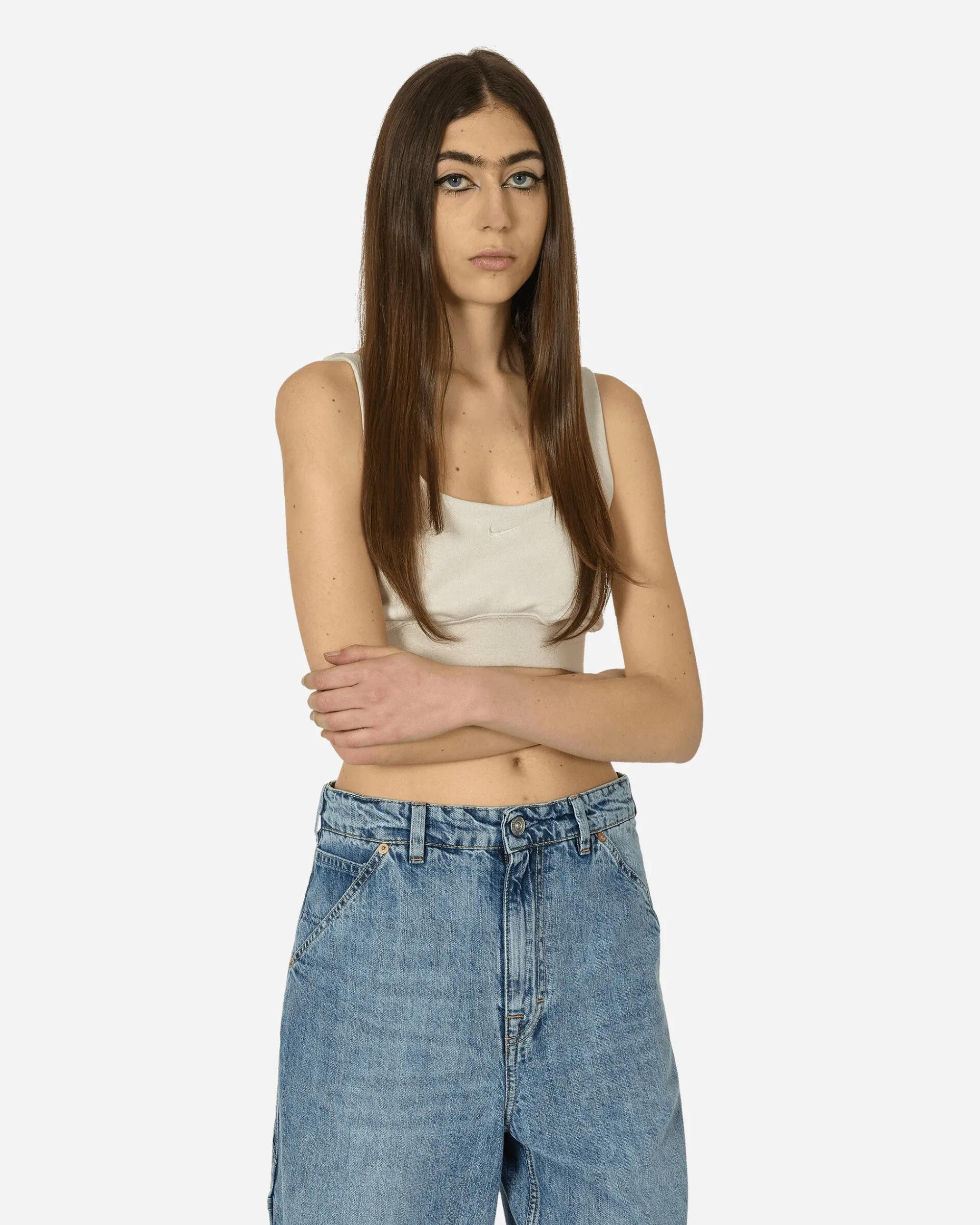 Nike T-Shirts^Cropped Tank Top Light Orewood Brown