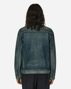 Undercover Coats And Jackets^Cross Embroidery Distressed Denim Jacket Light Blue Indigo