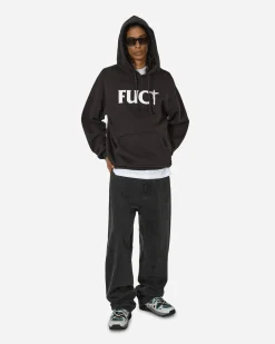 FUCT Sweatshirts^Cross Hoodie Black