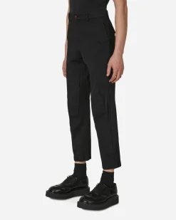 Comme Des Garçons Black Pants^Crumpled Polyester Pants Black