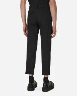 Comme Des Garçons Black Pants^Crumpled Polyester Pants Black