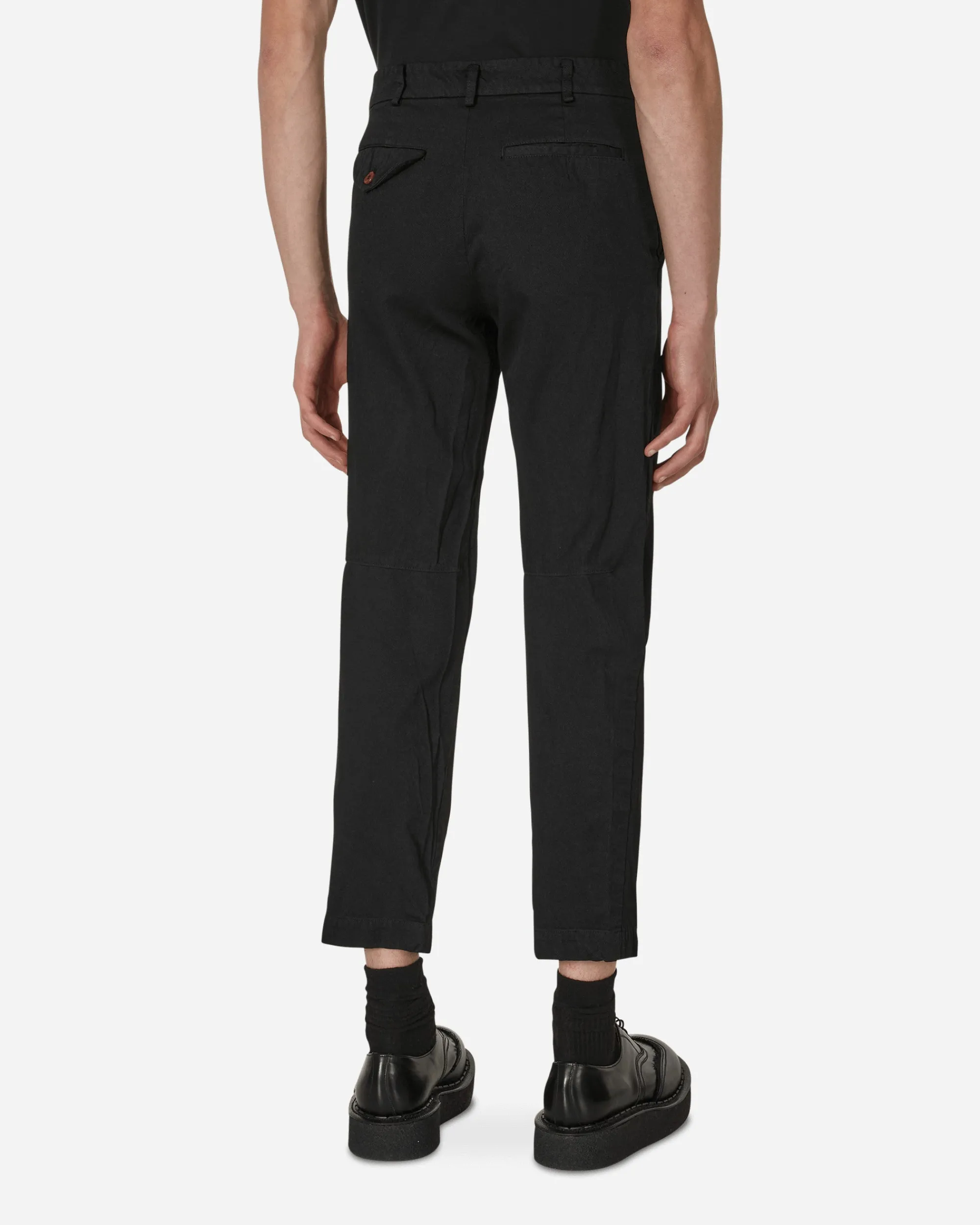 Comme Des Garçons Black Pants^Crumpled Polyester Pants Black