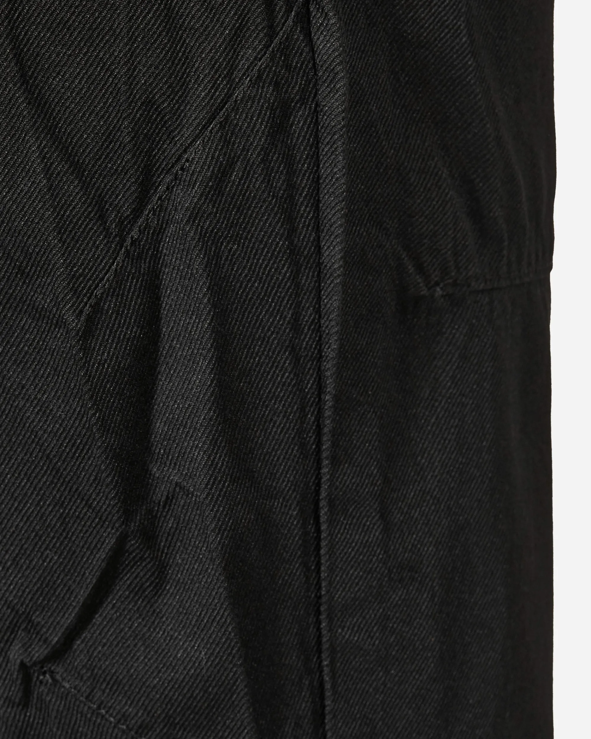 Comme Des Garçons Black Pants^Crumpled Polyester Pants Black