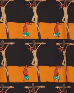 Sex Skateboards Shirts^Crusifix Button Up Shirt Black