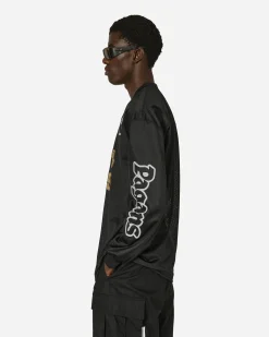 Aries T-Shirts^Cult Leader Airtex Longsleeve T-Shirt Black