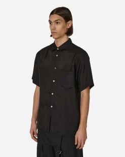 Comme Des Garçons Black Shirts^Cupro Shortsleeve Shirt Black