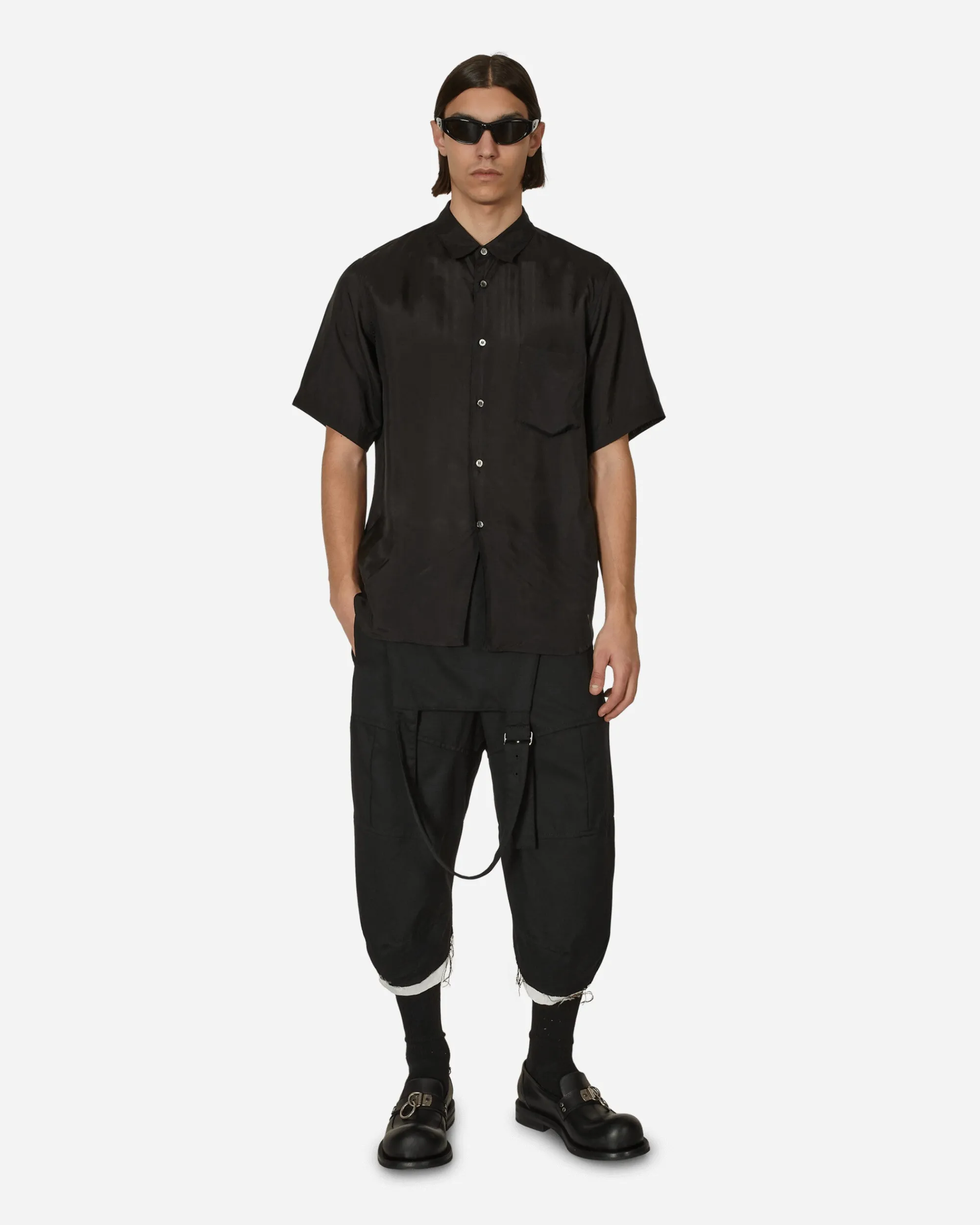 Comme Des Garçons Black Shirts^Cupro Shortsleeve Shirt Black