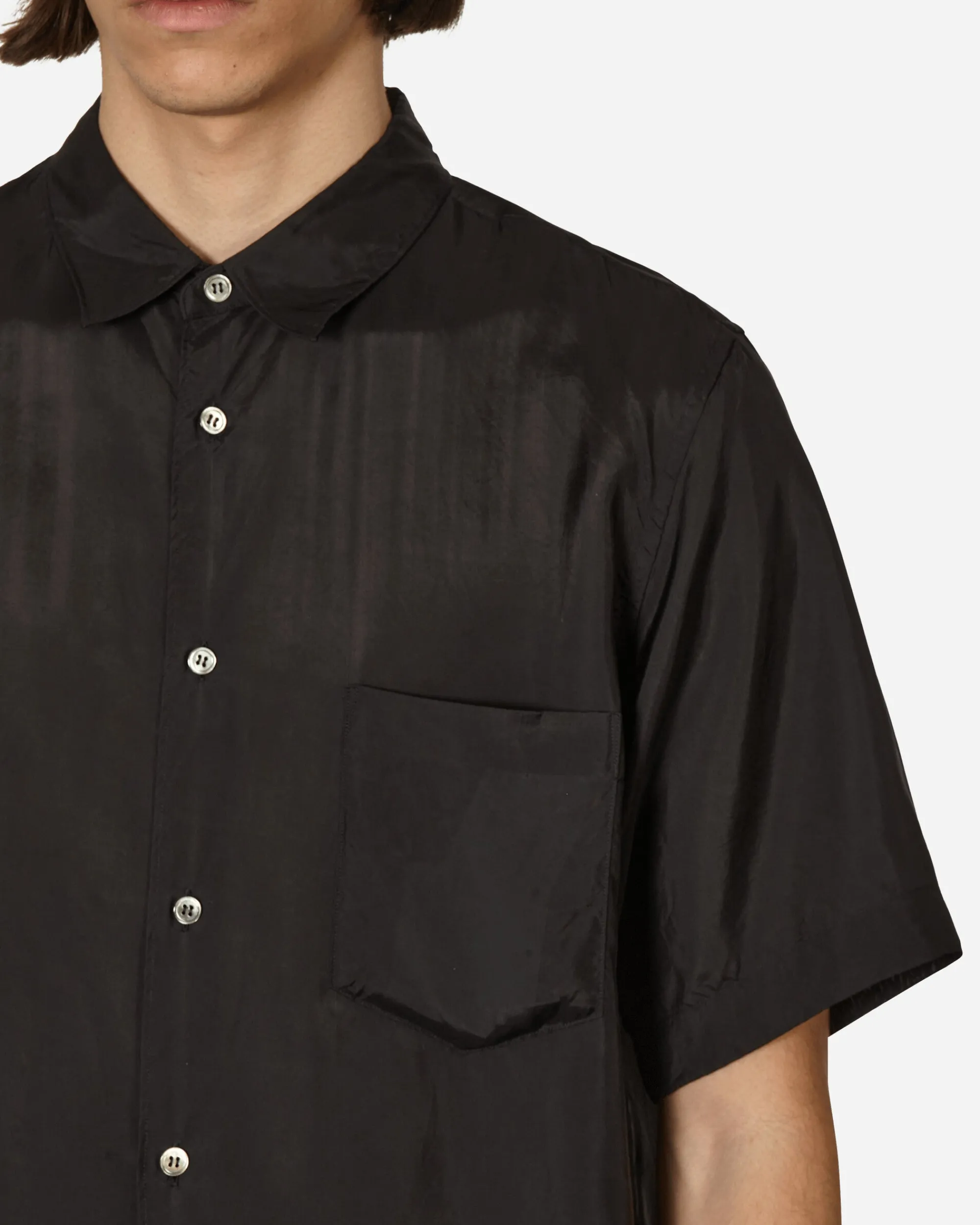 Comme Des Garçons Black Shirts^Cupro Shortsleeve Shirt Black