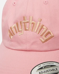 aNYthing Hats|Hats^Curved Logo Dad Hat Pink