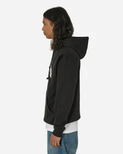 aNYthing Sweatshirts^Curved Logo Hoodie Black