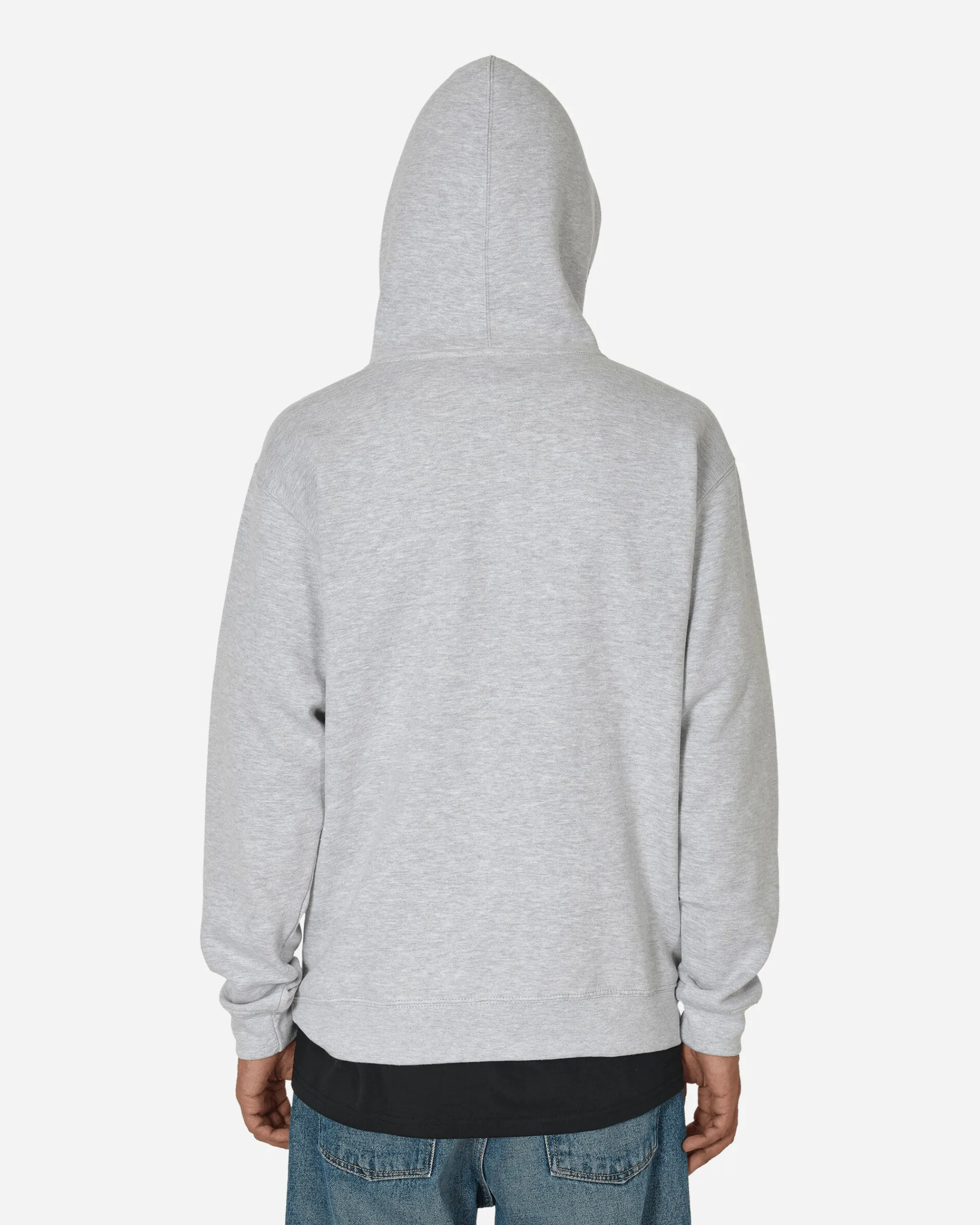 aNYthing Sweatshirts^Curved Logo Hoodie Heather Grey