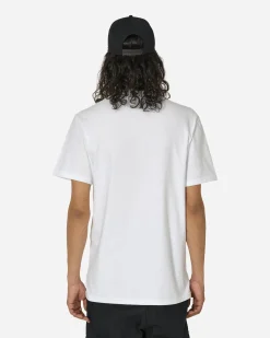 aNYthing T-Shirts^Curved Logo T-Shirt White / Black