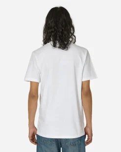 aNYthing T-Shirts^Curved Logo T-Shirt White / Green