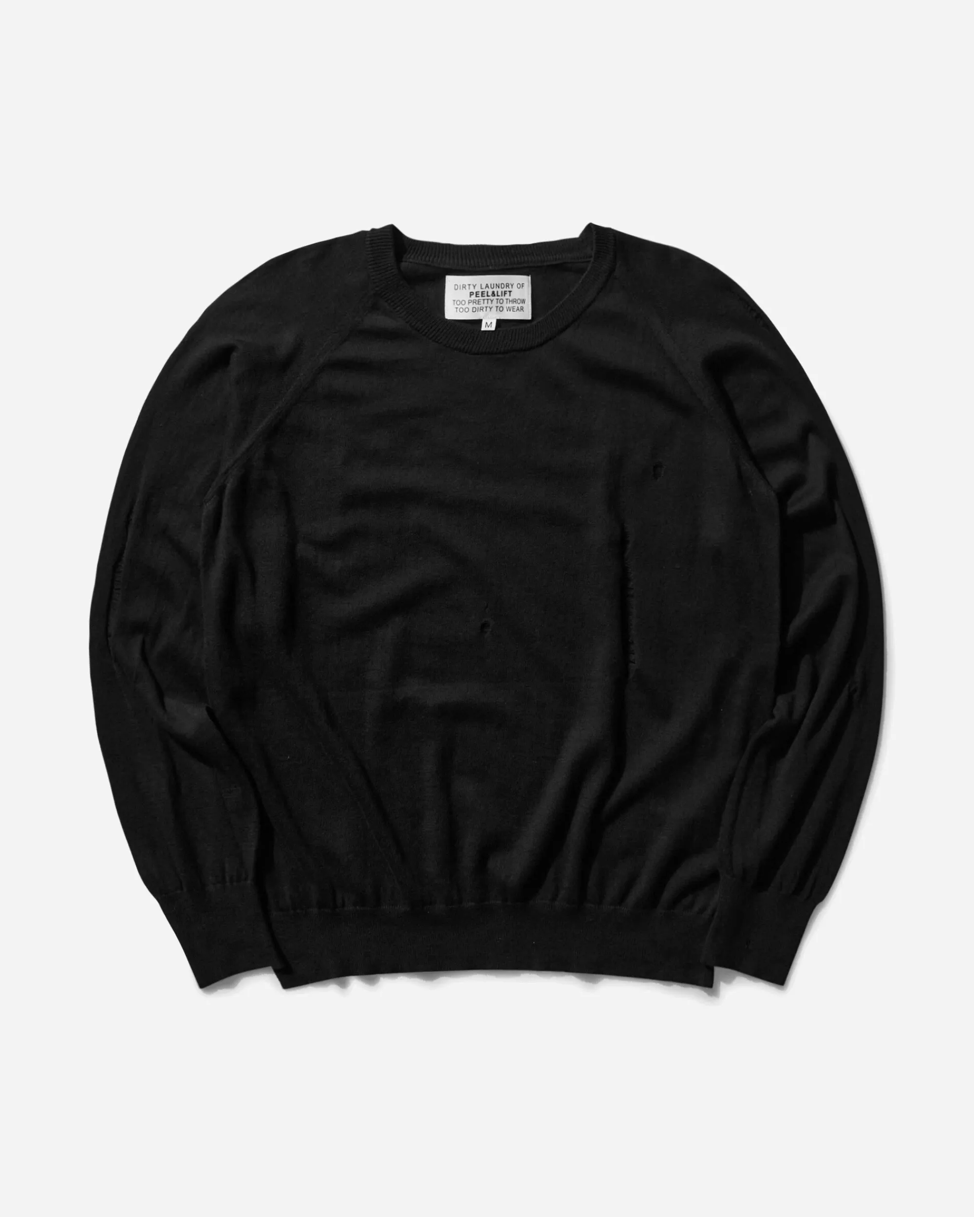 Peel & Lift Knitwear^Damaged Jumper Black