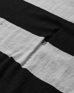 Peel & Lift Knitwear^Damaged Stripe Jumper Black / White