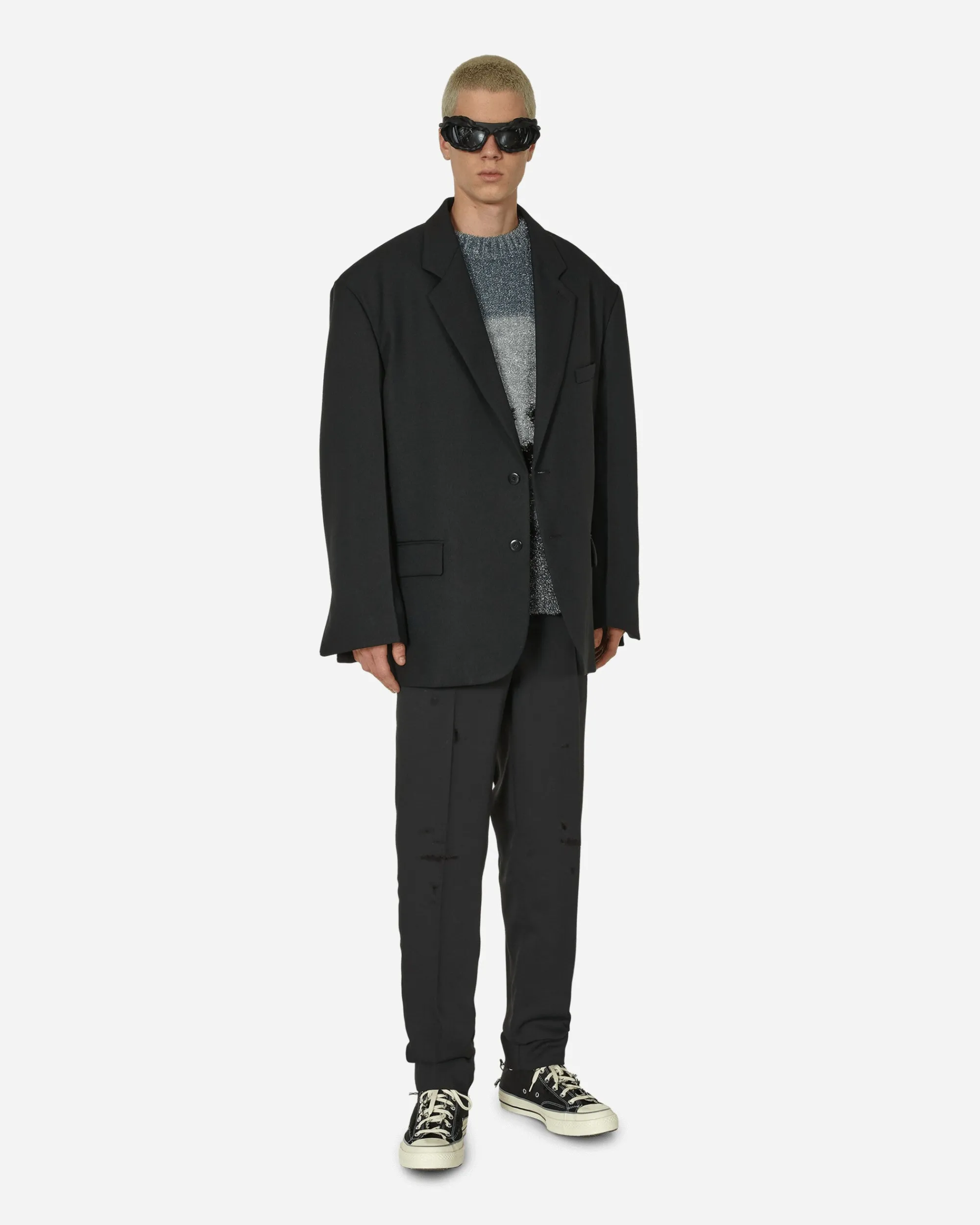 Undercover Pants^Damaged Trousers Black