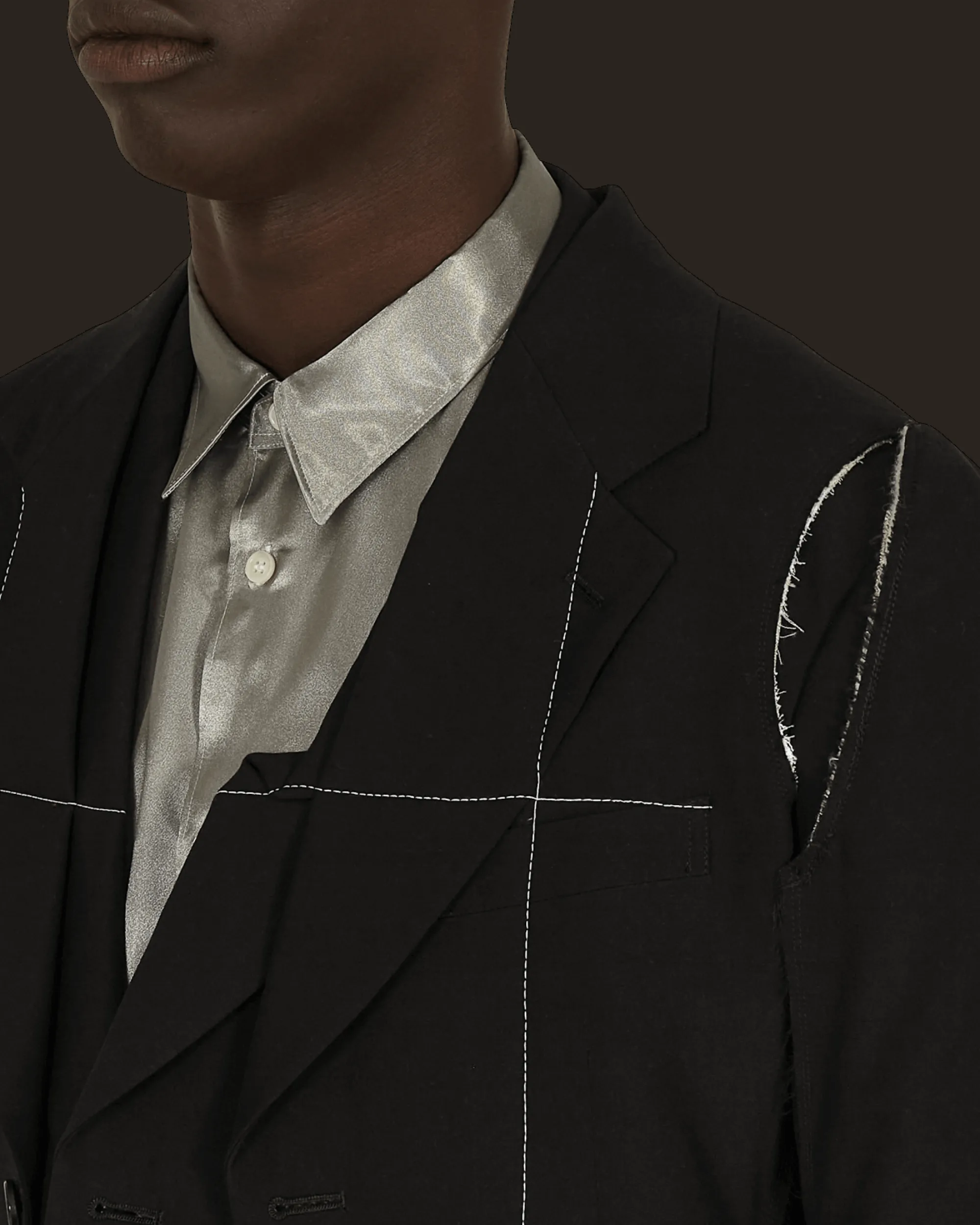 Comme Des Garçons Homme Plus Coats And Jackets^Deconstructed Blazer Black