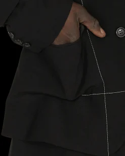 Comme Des Garçons Homme Plus Coats And Jackets^Deconstructed Blazer Black