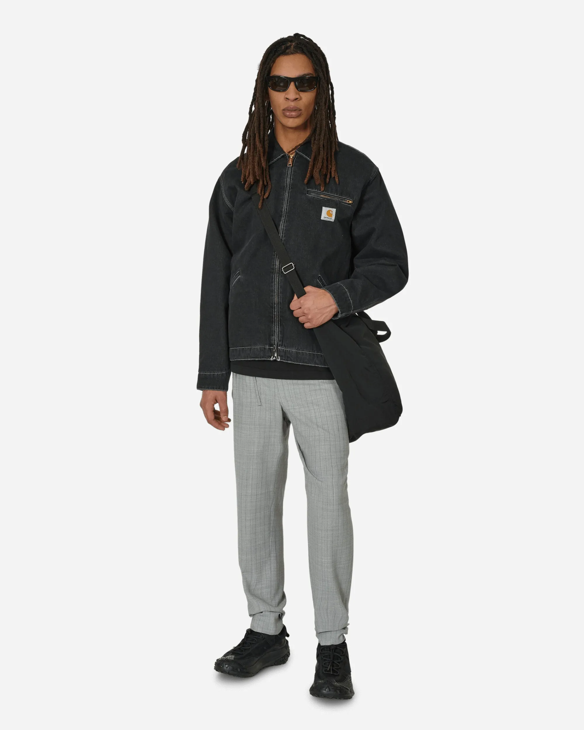 Comme Des Garçons Homme Plus Pants^Deconstructed Checked Wool Trousers Grey